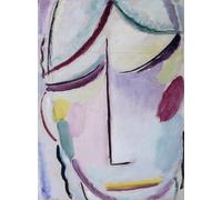 RZHRHJES Abstract Painting Poster Art Print Canvas Print Poster the Saviour by Alexej Von Jawlensky Landscape Canvas Painting for Home Decor 60x90cm