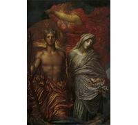 RZHRHJES Abstract Painting Poster Art Print Canvas Print Poster Time Death and Judgement George Frederic Watts Landscape Canvas Painting for Home Decor 60x90cm