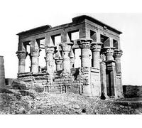 RZHRHJES Abstract Painting Poster Art Print Canvas Print Poster Trajans Kiosk At Philae Nubia Egypt by Félix Bonfils Landscape Canvas Painting for Home Decor 60x90cm