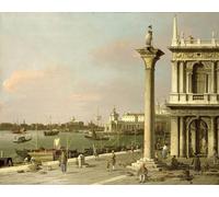 RZHRHJES Abstract Painting Poster Art Print Canvas Print Poster View of The Entrance to the Grand Canal from the Piazzetta by Antonio Canal Landscape Canvas Painting for Office Decor 60x90cm