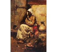 RZHRHJES Famous Painting Poster Art Canvas Print Retro Picture An Arab Examining a Pistol by Joaquín Sorolla Poster Wall Art for Home Decor 60x90cm