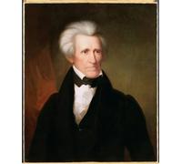 RZHRHJES Famous Painting Poster Art Canvas Print Retro Picture Andrew Jackson by Asher Brown Durand Poster Wall Art for Office Decor 60x90cm