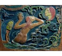 RZHRHJES Famous Painting Poster Art Canvas Print Retro Picture Be Mysterious by Paul Gauguin Poster Wall Art for Office Decor 60x90cm