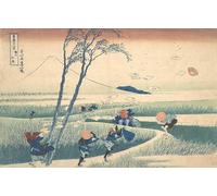 RZHRHJES Famous Painting Poster Art Canvas Print Retro Picture Ejiri in Suruga Province Sunshu Ejiri From the Series Thirty-six by Katsushika Hokusai Poster Wall Art for Office Decor 60x90cm