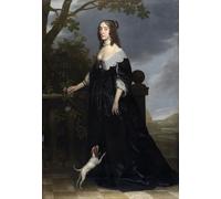 RZHRHJES Famous Painting Poster Art Canvas Print Retro Picture Elizabeth Stuart Queen of Bohemia by Gerrit Van Honthorst Poster Wall Art for Home Decor 60x90cm