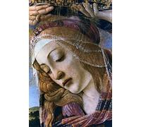 RZHRHJES Famous Painting Poster Art Canvas Print Retro Picture Lady of the magnificat detail by Sandro Botticelli Poster Wall Art for Office Decor 60x90cm