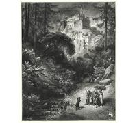 RZHRHJES Famous Painting Poster Art Canvas Print Retro Picture Le Maitre Chat Ou Le Chat Botte by Gustave Dore Poster Wall Art for Office Decor 60x90cm
