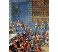 RZHRHJES Famous Painting Poster Art Canvas Print Retro Picture Louis Xiv Known As Le Roi-soleil King Soleil or Louis the Great by Maurice Leloir Poster Wall Art for Office Decor 60x90cm