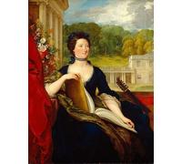 RZHRHJES Famous Painting Poster Art Canvas Print Retro Picture Maria by Benjamin West Poster Wall Art for Office Decor 60x90cm