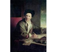 RZHRHJES Famous Painting Poster Art Canvas Print Retro Picture Portrait of Bernard Le Bovier De Fontenelle by Jean Baptiste Greuze Poster Wall Art for Office Decor 60x90cm