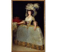 RZHRHJES Famous Painting Poster Art Canvas Print Retro Picture Portrait of the Queen of Spain Mary LouiseWife of Charles Iv Painting by Francisco De Goya Poster Wall Art for Home Decor 60x90cm