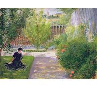 RZHRHJES Famous Painting Poster Art Canvas Print Retro Picture Sunny Garden by August Macke Poster Wall Art for Home Decor 60x90cm