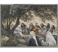 RZHRHJES Famous Painting Poster Art Canvas Print Retro Picture the Exhortation to the Apostles by Jacques Poster Wall Art for Home Decor 60x90cm