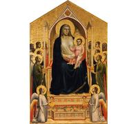 RZHRHJES Famous Painting Poster Art Canvas Print Retro Picture the Ognissanti Lady by Giotto Di Bondone Poster Wall Art for Home Decor 60x90cm
