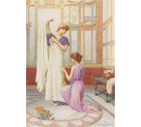 RZHRHJES Famous Painting Poster Art Canvas Print Retro Picture the Torn Robe by Henry Ryland Poster Wall Art for Home Decor 60x90cm