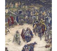 RZHRHJES Famous Painting Poster Art Canvas Print Retro Picture What Our Lord Saw From the Cross by Jacques Poster Wall Art for Home Decor 60x90cm