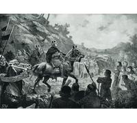 RZHRHJES Famous Painting Poster Art Canvas Print Retro Picture William the Conquerors March Into Wales by John Harris Valda Poster Wall Art for Home Decor 60x90cm