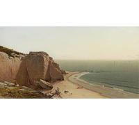 RZHRHJES Retro Picture Portrait Oil Painting Modern Wall Artwork a Quiet Day Near Manchester by Alfred Bricher Canvas Poster for Office Decor 60x90cm
