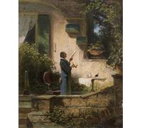 RZHRHJES Retro Picture Portrait Oil Painting Modern Wall Artwork An important missive s by Carl Spitzweg Canvas Poster for Home Decor 60x90cm