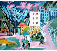 RZHRHJES Retro Picture Portrait Oil Painting Modern Wall Artwork Coffee Table by Ernst Ludwig Kirchner Canvas Poster for Home Decor 60x90cm