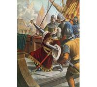 RZHRHJES Retro Picture Portrait Oil Painting Modern Wall Artwork Luciano Doria Killed in Battle by Tancredi Scarpelli Canvas Poster for Home Decor 60x90cm