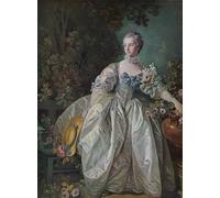 RZHRHJES Retro Picture Portrait Oil Painting Modern Wall Artwork Madame Bergeret by François Boucher Canvas Poster for Home Decor 60x90cm