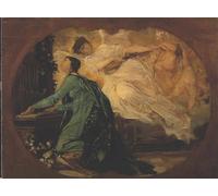 RZHRHJES Retro Picture Portrait Oil Painting Modern Wall Artwork Orgelspielerin by Gustav Klimt Canvas Poster for Office Decor 60x90cm