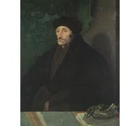 RZHRHJES Retro Picture Portrait Oil Painting Modern Wall Artwork Portrait of Erasmus of Rotterdam by Hans Holbein the Younger Canvas Poster for Home Decor 60x90cm