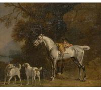 RZHRHJES Retro Picture Portrait Oil Painting Modern Wall Artwork Studies for or After the Rd of Richmond with the Charleton Hunt by George Stubbs Canvas Poster for Home Decor 60x90cm