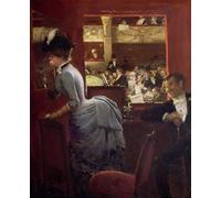 RZHRHJES Retro Picture Portrait Oil Painting Modern Wall Artwork the Box by Jean Beraud Canvas Poster for Office Decor 60x90cm