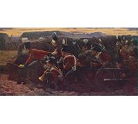RZHRHJES Retro Picture Portrait Oil Painting Modern Wall Artwork the Forlorn Hope At Badajos by Vereker Monteith Canvas Poster for Home Decor 60x90cm