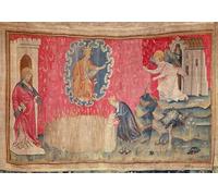RZHRHJES Retro Picture Portrait Oil Painting Modern Wall Artwork the Harvest of the Elected From the Apocalypse of Angers by Nicolas Bataille Canvas Poster for Home Decor 60x90cm