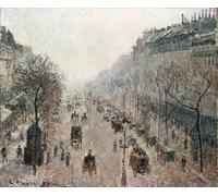 RZHRHJES Retro Picture Portrait Oil Painting Modern Wall Artwork the Harvest Pontoise by Camille Jacob Pissarro Canvas Poster for Office Decor 60x90cm