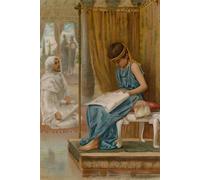 RZHRHJES Retro Picture Portrait Oil Painting Modern Wall Artwork the Young King Josiah by Henry Ryland Canvas Poster for Office Decor 60x90cm