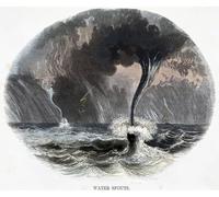 RZHRHJES Retro Picture Portrait Oil Painting Modern Wall Artwork Water Spouts From Phenomena of Nature by Josiah Wood Whymper Canvas Poster for Office Decor 60x90cm