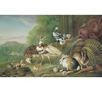RZHRHJES Vintage Picture Wall Picture Painting Print Poster Birdcatchers Dead Birds by Jan Van Der Straet Abstract Wall Art Painting for Home Decor 60x90cm