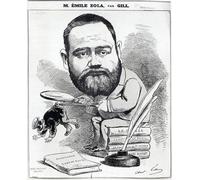 RZHRHJES Vintage Picture Wall Picture Painting Print Poster Emile Zola As a Naturalist by Andre Gill Abstract Wall Art Painting for Home Decor 60x90cm