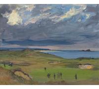 RZHRHJES Vintage Picture Wall Picture Painting Print Poster il Golf Links North Berwick John Lavery Abstract Wall Art Painting for Home Decor 60x90cm