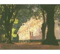 RZHRHJES Vintage Picture Wall Picture Painting Print Poster in the Gardens of the Villa Inby Edward Okun Abstract Wall Art Painting for Home Decor 60x90cm