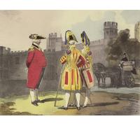 RZHRHJES Vintage Picture Wall Picture Painting Print Poster Livrees Du Roi Dangleterre by Eugene Louis Lami Abstract Wall Art Painting for Home Decor 60x90cm
