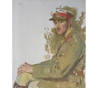 RZHRHJES Vintage Picture Wall Picture Painting Print Poster Major F. E. Hotblack Dso Mc by Sir William Newenham Montague Orpen Abstract Wall Art Painting for Home Decor 60x90cm