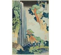 RZHRHJES Vintage Picture Wall Picture Painting Print Poster Ono Falls on the Kisokaidō Road by Katsushika Hokusai Abstract Wall Art Painting for Office Decor 60x90cm