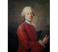 RZHRHJES Vintage Picture Wall Picture Painting Print Poster Portrait of Jean Le Rond D'alembert by Louis Tocqué Abstract Wall Art Painting for Office Decor 60x90cm
