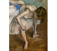 RZHRHJES Vintage Picture Wall Picture Painting Print Poster Sitting Dancer Massaging the Foot by Edgar Degas Abstract Wall Art Painting for Office Decor 60x90cm