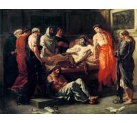 RZHRHJES Vintage Picture Wall Picture Painting Print Poster Study for the Death of Marcus Aurelius by Ferdinandeugene Delacroix Abstract Wall Art Painting for Office Decor 60x90cm
