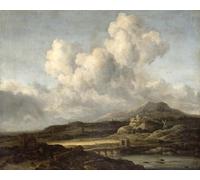 RZHRHJES Vintage Picture Wall Picture Painting Print Poster Sunny Landscape by Jacob Van Ruisdael Abstract Wall Art Painting for Home Decor 60x90cm