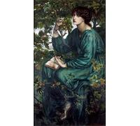 RZHRHJES Vintage Picture Wall Picture Painting Print Poster the Day Dream by Dante Gabriel Charles Rossetti Abstract Wall Art Painting for Office Decor 60x90cm