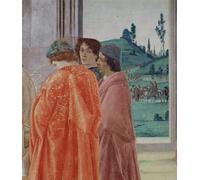 RZHRHJES Vintage Picture Wall Picture Painting Print Poster the Dispute with Simon Mago and the Crucifixion of St.peter by Filippino Lippi Abstract Wall Art Painting for Home Decor 60x90cm