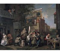 RZHRHJES Vintage Picture Wall Picture Painting Print Poster the Election Ii Canvassing for Votes by William Hogarth Abstract Wall Art Painting for Home Decor 60x90cm
