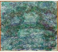 RZHRHJES Vintage Picture Wall Picture Painting Print Poster the Japanese Bridge by Claude Monet Abstract Wall Art Painting for Home Decor 60x90cm